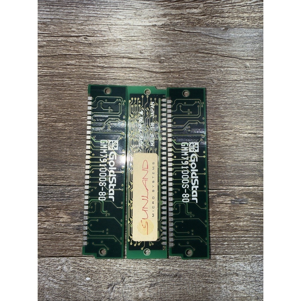 MPM MEMORY GOLDSTAR GM71C1000J80 KOREA ram memory / Bundle Of 3 / Untested - Picture 4 of 4